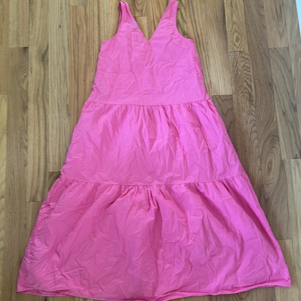 Who What Wear - Women's Pink V-Neck Tiered Maxi Dress - size XS - Picture 2 of 6